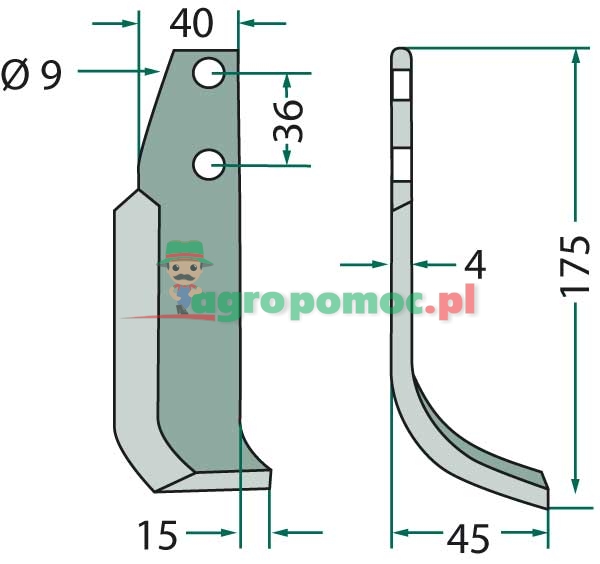Nóż wygięty | KB-001-005 | zdjęcie nr 2