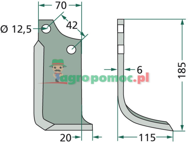 Nóż wygięty | CS | zdjęcie nr 2