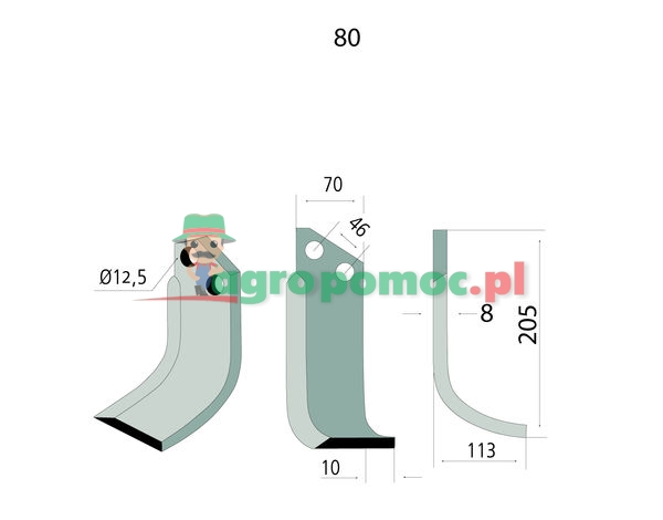 Nóż wygięty | 900111005/006 | zdjęcie nr 2