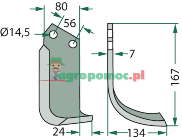 Nóż wygięty | T25 | zdjęcie nr 2