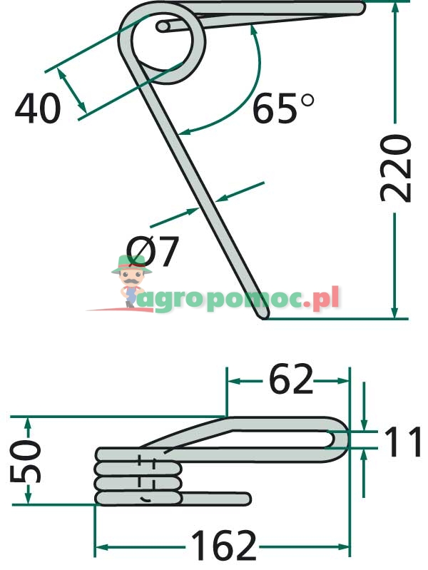 Palec zagarniający siewnika | FJX0651A | zdjęcie nr 2