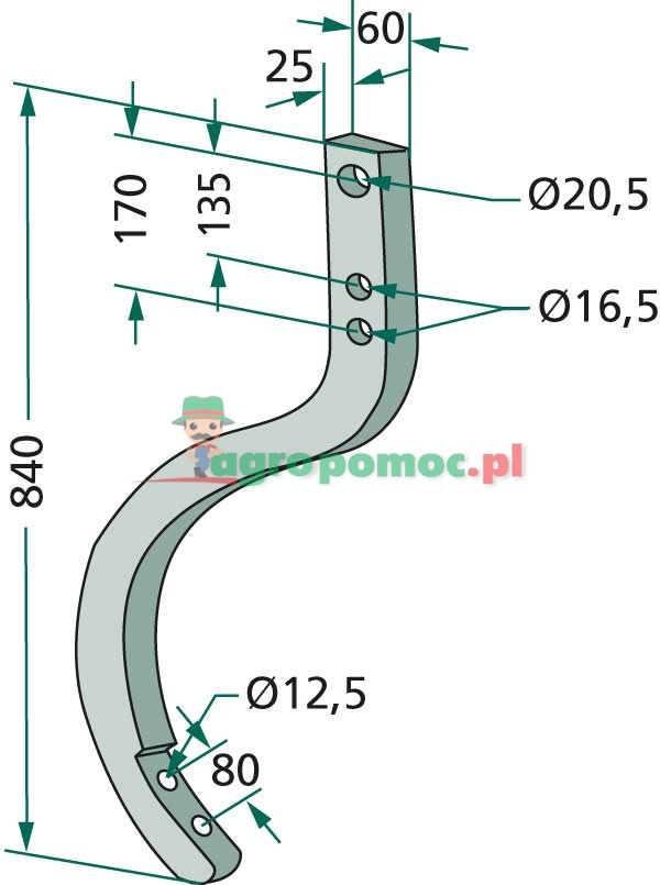 Słupica kultywatora | zdjęcie nr 2