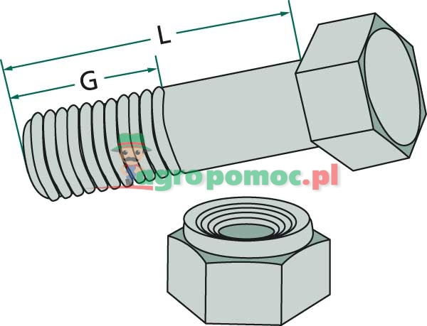 Śruba z nakrętką | zdjęcie nr 2