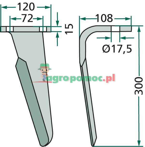 Ząb brony aktywnej | KR6226031, RH-12-DER | zdjęcie nr 2
