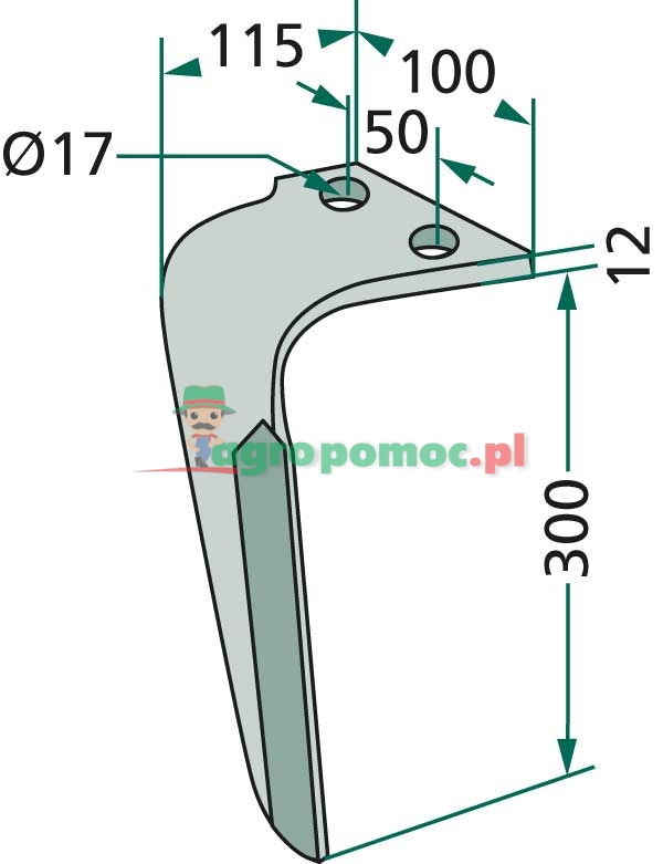 Ząb brony aktywnej RAU 00058896, RH-RAU-07R | 00058896, RH-RAU-07R | zdjęcie nr 2