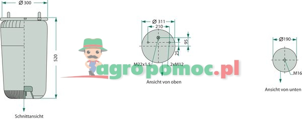 Poduszka zawieszenia pneumatycznego | 05.429.40.01.0 | zdjęcie nr 1