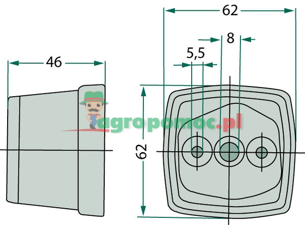 SAW Lampa sygnalizacyjna boczna | zdjęcie nr 2