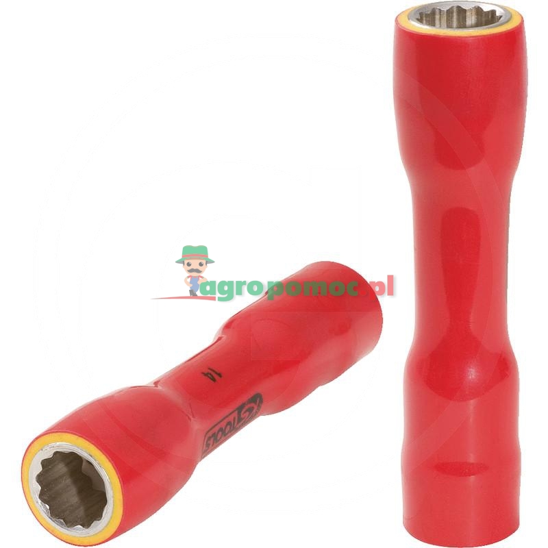 KS Tools Izolowane gniazdo, ekstra dlugie, 12mm,3/8" | zdjęcie nr 1