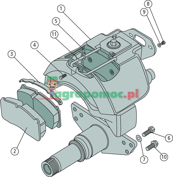 Meritor Wskaźnik zużycia okładzin | MBA1050 | zdjęcie nr 1