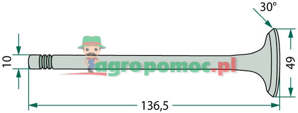 Zawór ssący | F824200410140 | zdjęcie nr 2