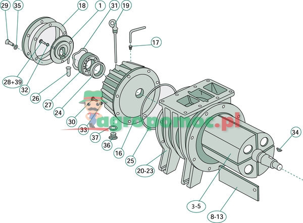 Jurop Pompa olejowa z odlewu | zdjęcie nr 1
