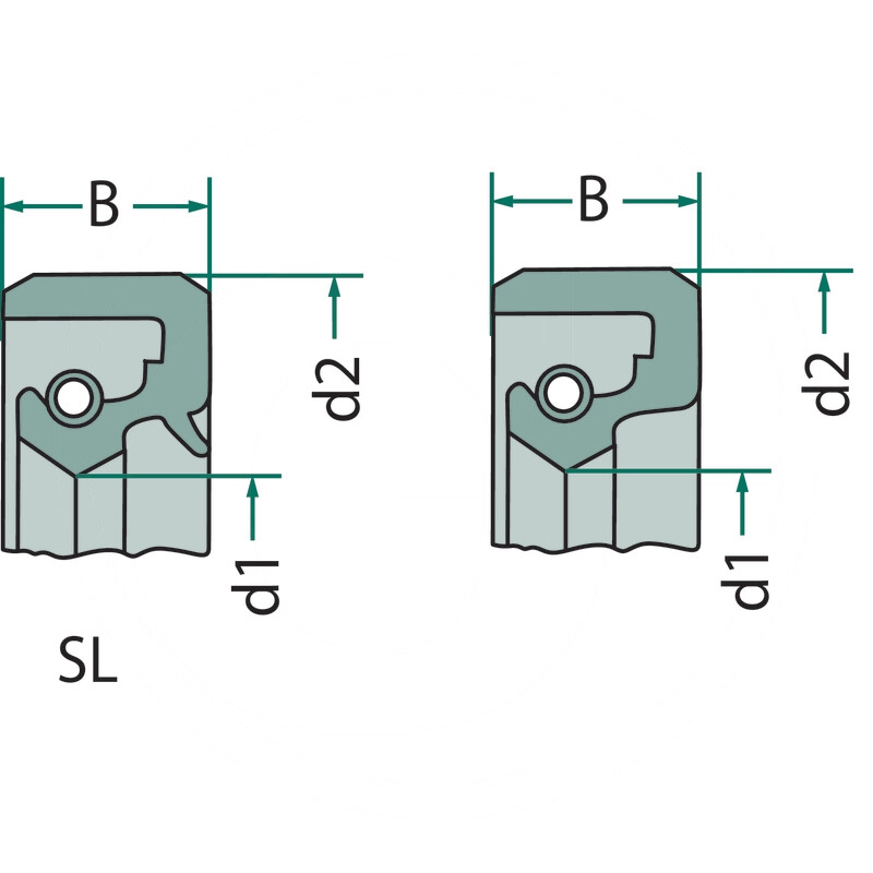 Pierścień uszczelniający wału | 3402794R1 | zdjęcie nr 2