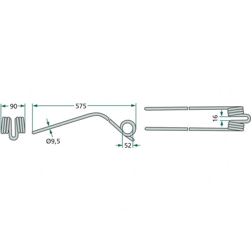 Palec zgrabiarki pokosowej | 57720200 | zdjęcie nr 2