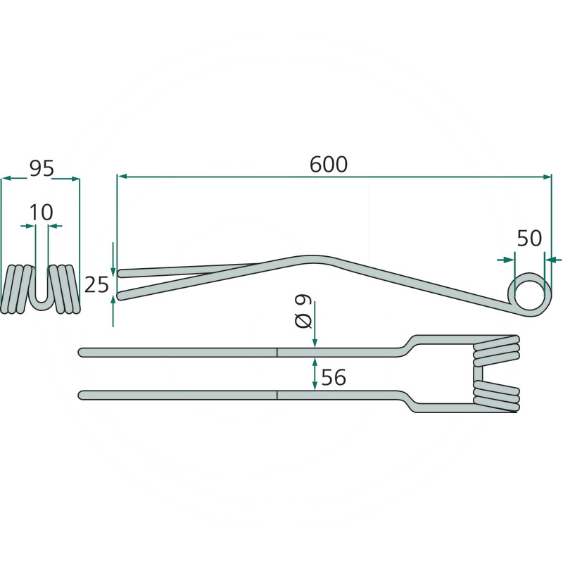 Palec zgrabiarki pokosowej 600mm | 166242.88 | zdjęcie nr 2