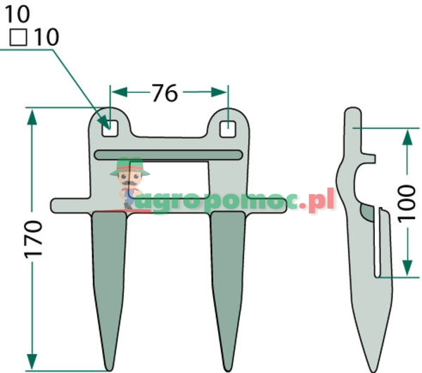 Bagnet podwójny | 3160592R2, 3159696R91 | zdjęcie nr 2