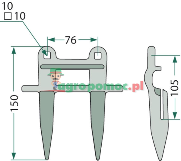 Bagnet podwójny | H153719 | zdjęcie nr 2