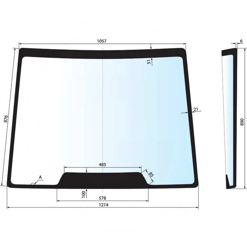 Szyba przednia CASE IH | 5089552 | zdjęcie nr 1