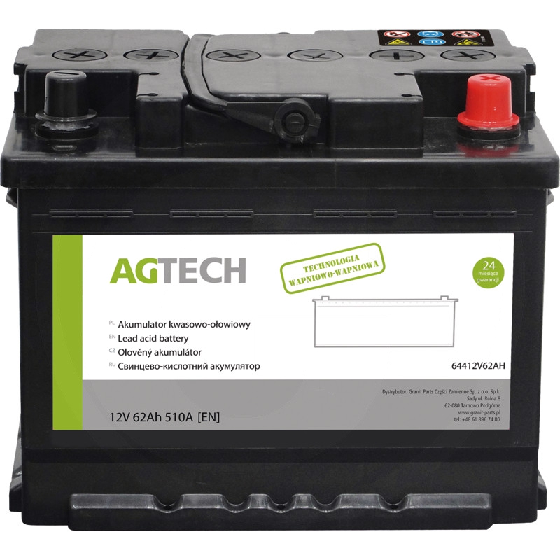 Akumulator 12V 62AH 510A | 240x175x190 | zdjęcie nr 1