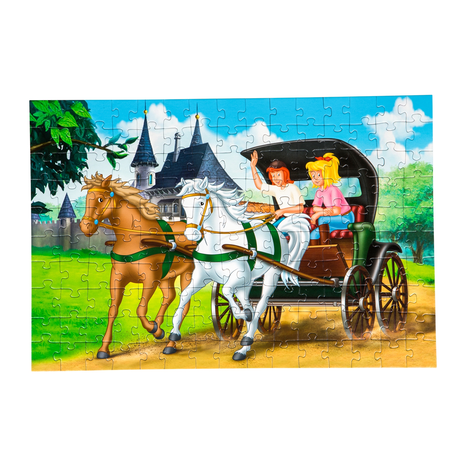 Puzzle, przejażdżka bryczką Bibi i Tiny, Schmidt 150 elementów | zdjęcie nr 2