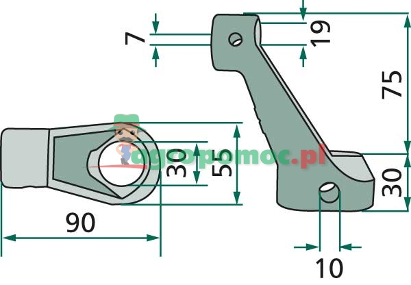 Dźwignia sterująca | 162154 | zdjęcie nr 2