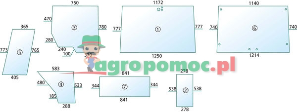 Szyba boczna | 6005000051 | zdjęcie nr 1