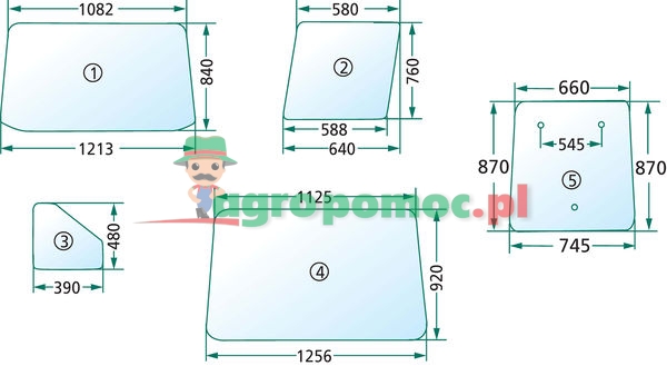Szyba boczna | 80-6708901 | zdjęcie nr 1
