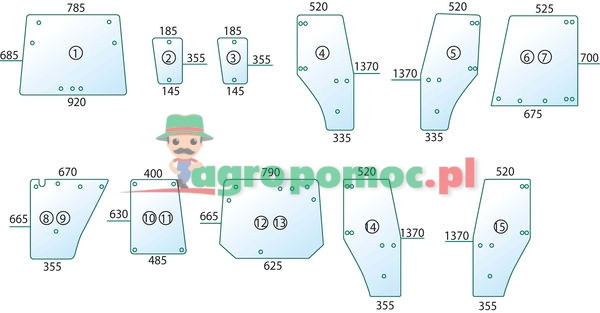 Szyba drzwi | 205810030050 | zdjęcie nr 1