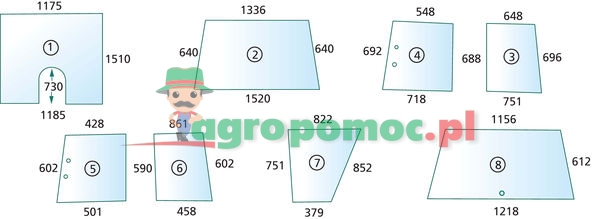 Szyba drzwi | 3465754M1 | zdjęcie nr 1