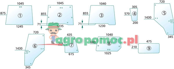 Szyba drzwi | 144969A1 | zdjęcie nr 1