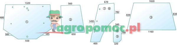 Szyba drzwi | 81871241 (bis 02.1996) | zdjęcie nr 1