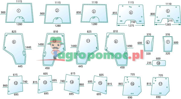 Szyba narożnikowa | 4272764M1 | zdjęcie nr 1