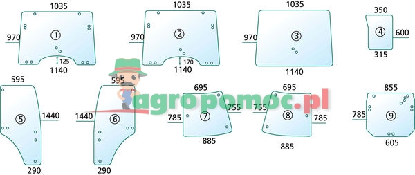 Szyba narożnikowa | R201574 | zdjęcie nr 1