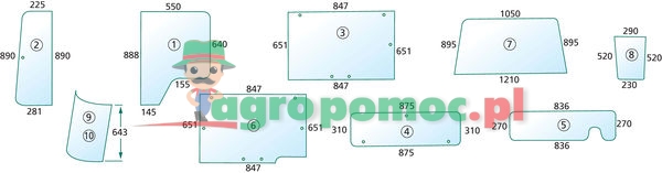 Szyba przednia | 3233037R2 | zdjęcie nr 1