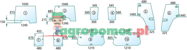 Szyba przednia | 1-34-671-0991-34-671-069 | zdjęcie nr 1