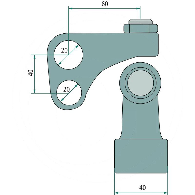 Sworzeń blokujący 15° śruba regulująca | F916501120050 | zdjęcie nr 2