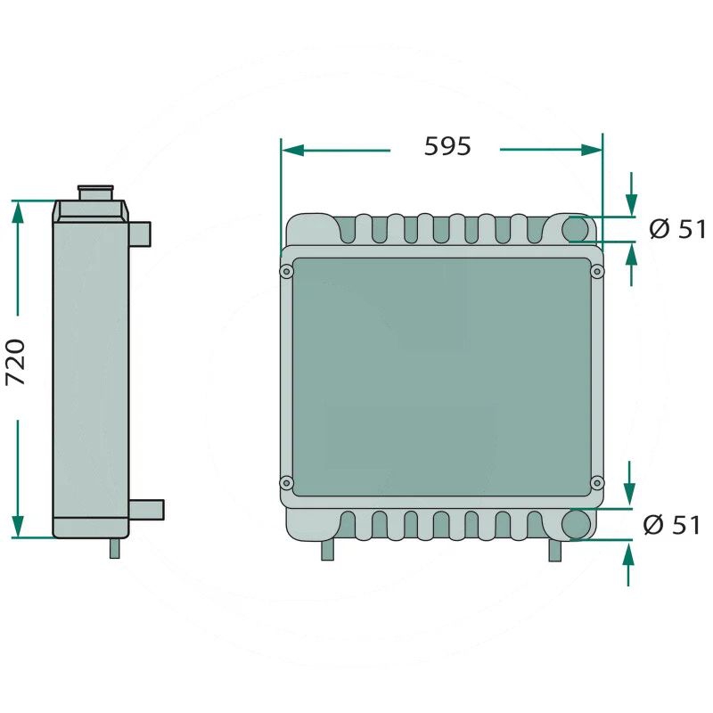 Chłodnica massey ferguson | 3382795M93 | zdjęcie nr 2