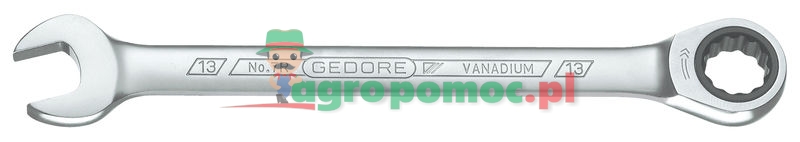 GEDORE Klucz płaski z grzechotką | 7 R 10 | zdjęcie nr 1