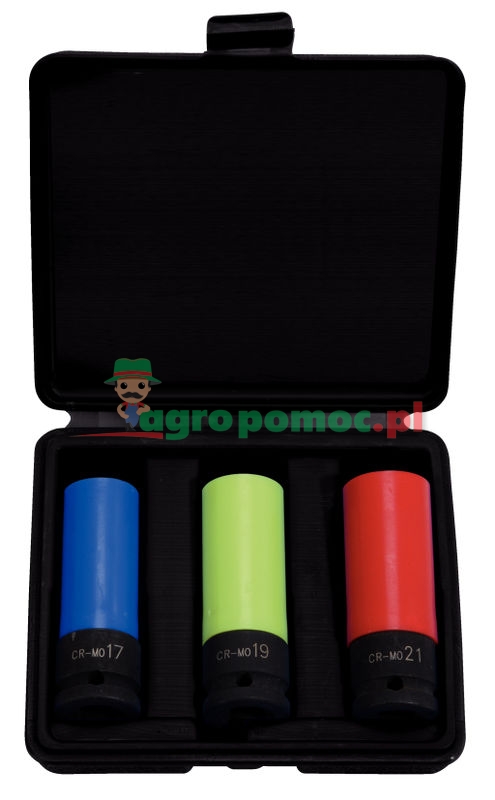 KS Tools 1/2" Alu-Felgen Kraft-Stecknuss-Satz, 3-tlg., 17-21mm | zdjęcie nr 1