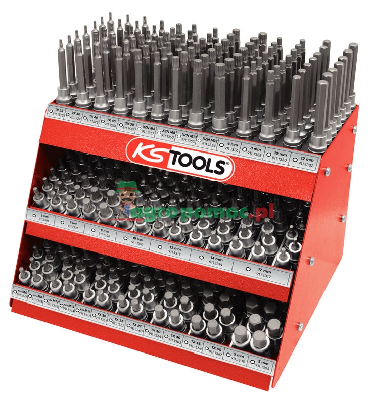 KS Tools 1/2" Bit-Stecknuss-Display, 371-tlg. | zdjęcie nr 1