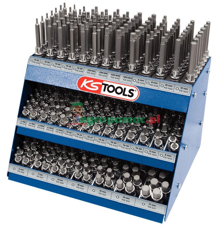KS Tools 1/2" CHROMEplus® Bit-Stecknuss-Display, 385-tlg. | zdjęcie nr 1