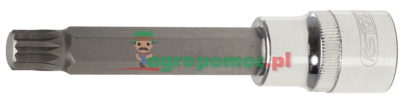 KS Tools 1/2" CHROMEplus® Bit-Stecknuss für Vielzahn (XZN®)-Schrauben, lang, M10 | zdjęcie nr 1