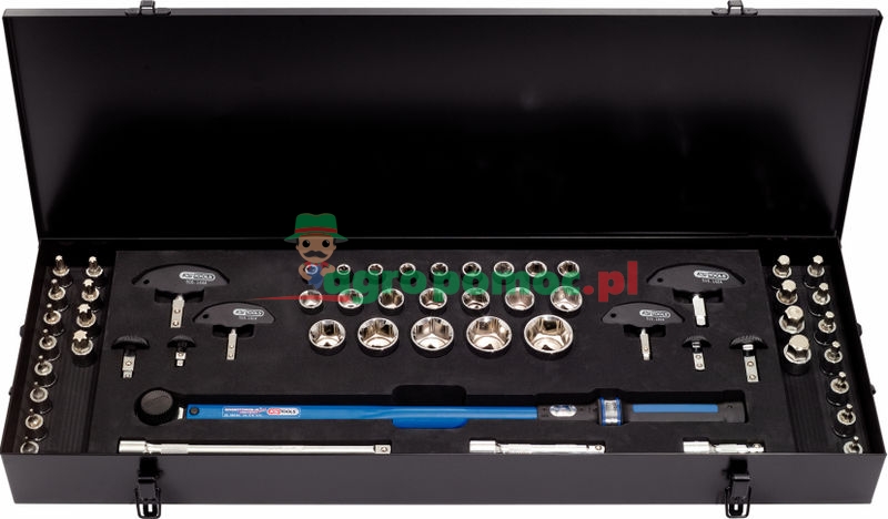 KS Tools 1/2" ERGOTORQUE®precision Drehmomentschlüssel-Werkzeugsatz 60-320 Nm, 52-tlg. | zdjęcie nr 1