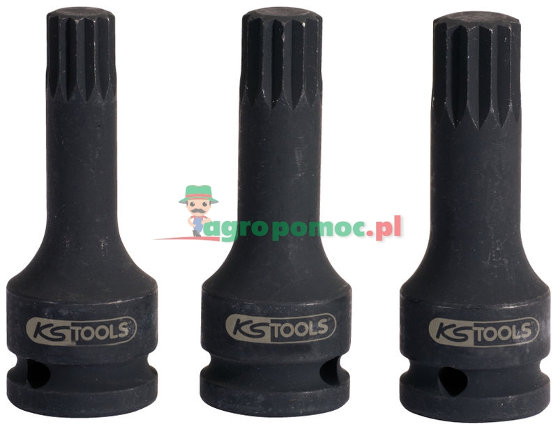 KS Tools 1/2" Kraft-Bit-Stecknuss für Vielzahn(XZN®)-Schrauben, lang, M16 | zdjęcie nr 1