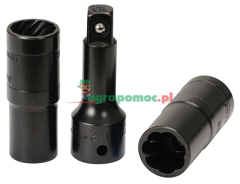 KS Tools 1/2" Spiralausdrehnuss-Satz, 3-tlg., 17-19mm | zdjęcie nr 1