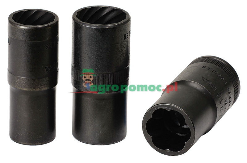 KS Tools 1/2" Spiralausdrehnuss-Satz, 3-tlg., 17-21mm | zdjęcie nr 1