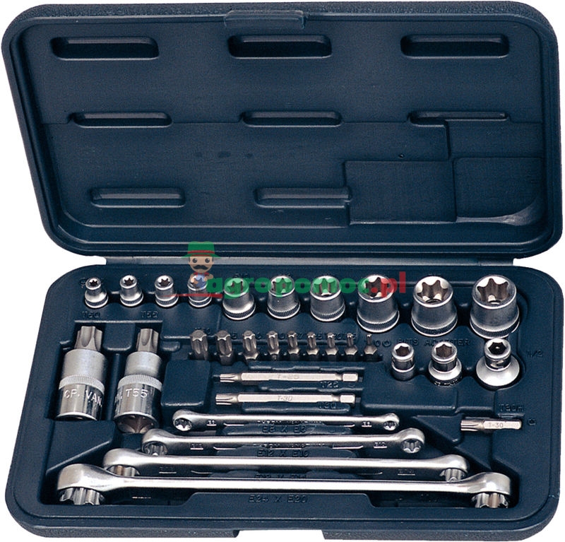 KS Tools 1/4"+3/8"+1/2" TX-Steckschlüssel-Satz, 31-tlg. | zdjęcie nr 1