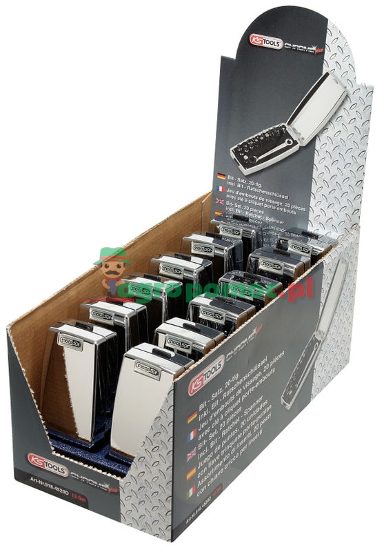 KS Tools 1/4" CHROMEplus® Bit-Satz-Display, 12-tlg. | zdjęcie nr 1