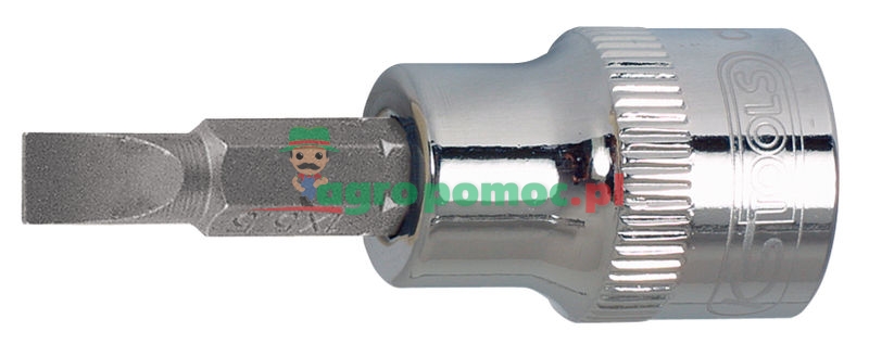 KS Tools 1/4" CHROMEplus® Bit-Stecknuss für Schlitz-Schrauben, 7mm | zdjęcie nr 1