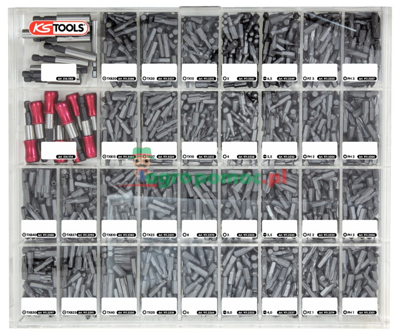 KS Tools 1/4" CLASSIC Bit-Verkaufs-Display, 1580-tlg. | zdjęcie nr 1