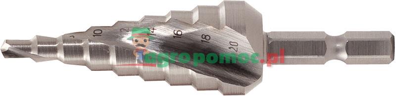 KS Tools 1/4" HSS Stufenbohrer-Bit, Ø 4-12mm | zdjęcie nr 1